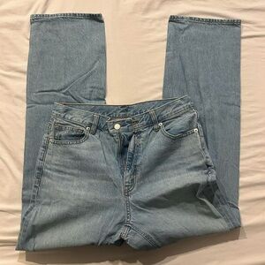GU Light Blue Straight Leg Jeans
